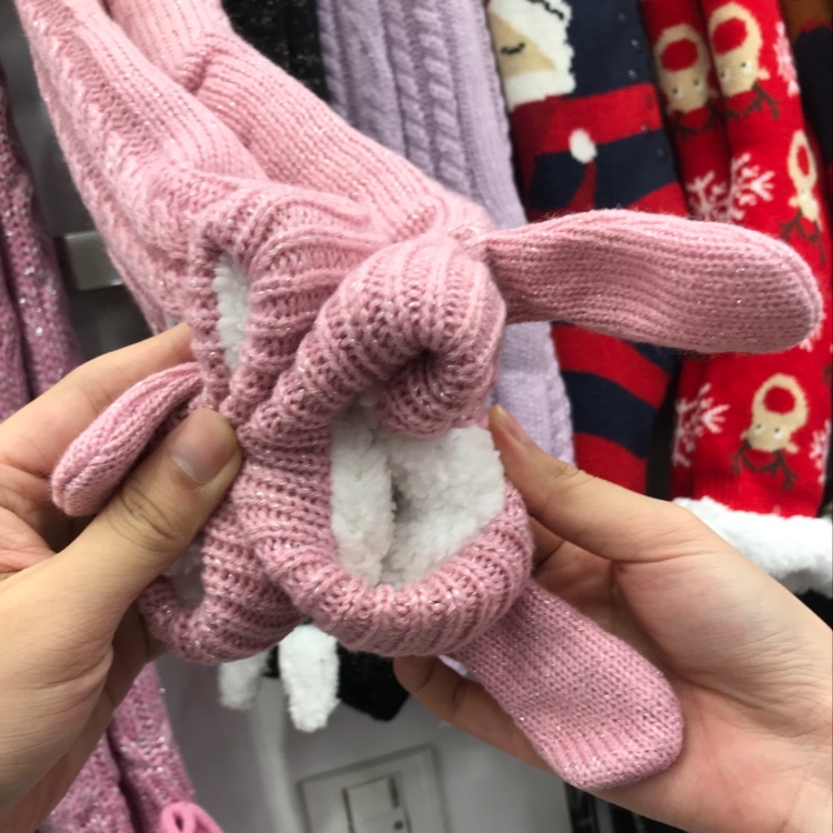 毛线加绒加厚保暖祙细节图