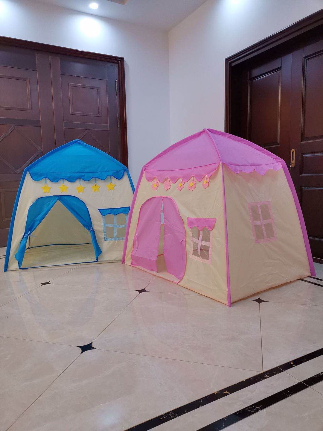 Flower castle tent, children's tent, small house details Picture