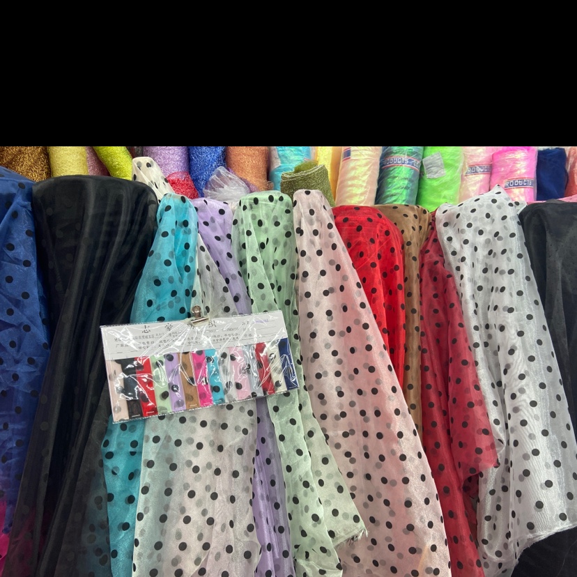 Three Yarn Flocking Point Fabric Multi-Color Optional Decorative Headgear Crafts Fabric Clothing