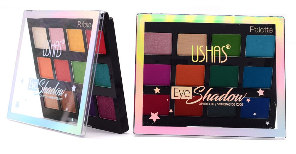 【 12-piece Set 】ES2897-4 Pearlescent Matte Eyeshadow USHAS 12-color Trendy new style