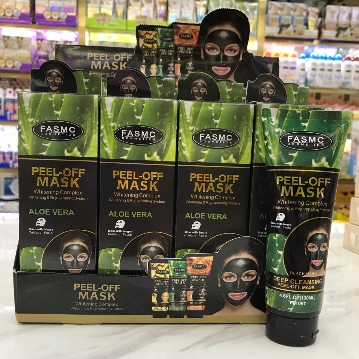 Flexible tube aloe vera tear type mask mud 130ml full figure