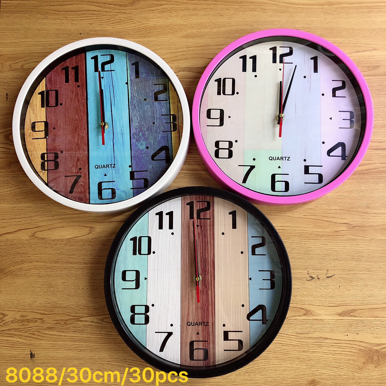 Foreign trade 30cm modern simple wall clock creative living room a variety of clock face wall clock can be customized thumbnail