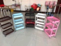 Sin instalación carrito extraíble estante de cocina tipo de piso baño plegable hogar sala de bebé estantería de almacenamiento Application Scenario