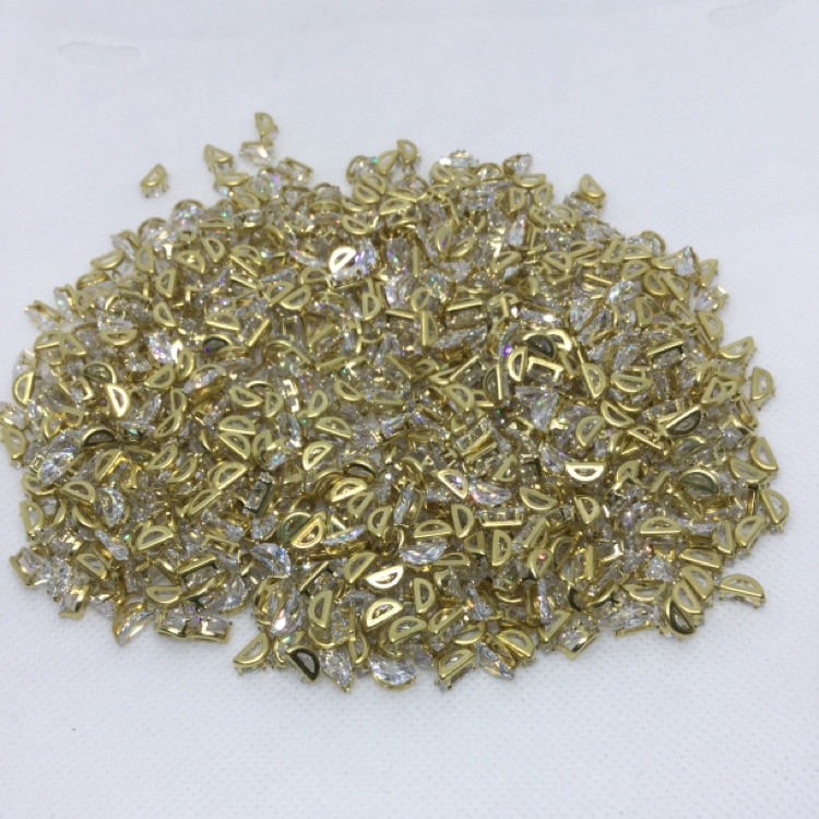4*8 Semicircle + Real Zirconium Manufacturers Direct Sales Network Celebrity Diy Nail Accessories Accessories Accessories