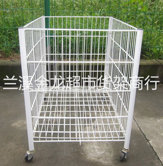 置物网架老衣服篮金属网篮鞋帽篮球类收纳网篮小号详情图1