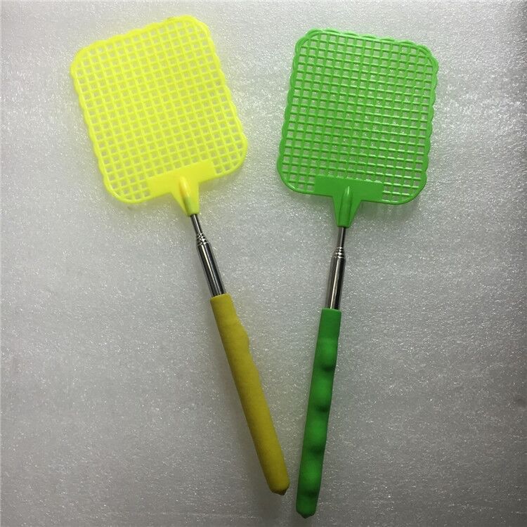 【夏季热销】不锈钢伸缩苍蝇拍 灭蚊拍 塑料苍蝇拍 随意拍 灭苍蝇