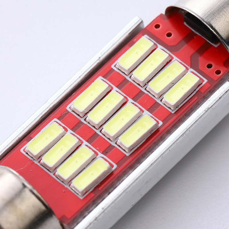 Dual Tip 4014 31/36/39/41Mm Decoding Reading Light License Plate Light details Picture