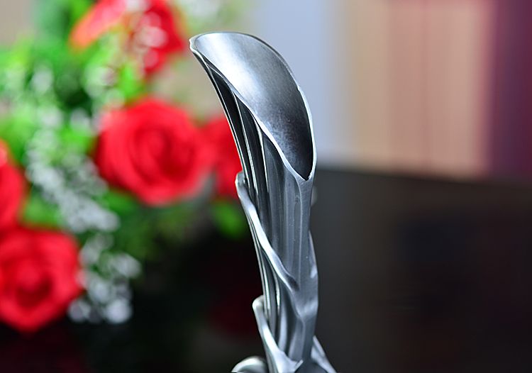 欧式风格复古艺品摆件花瓶，精美合金少女心花瓶详情图1