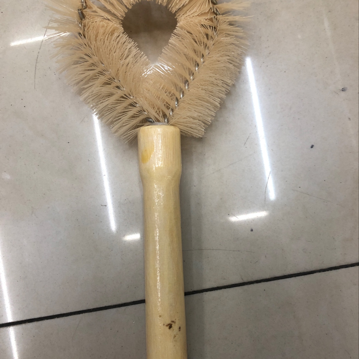 Manufacturers Direct Stretch Silk Wood Handle Pot Brush Specification drawing