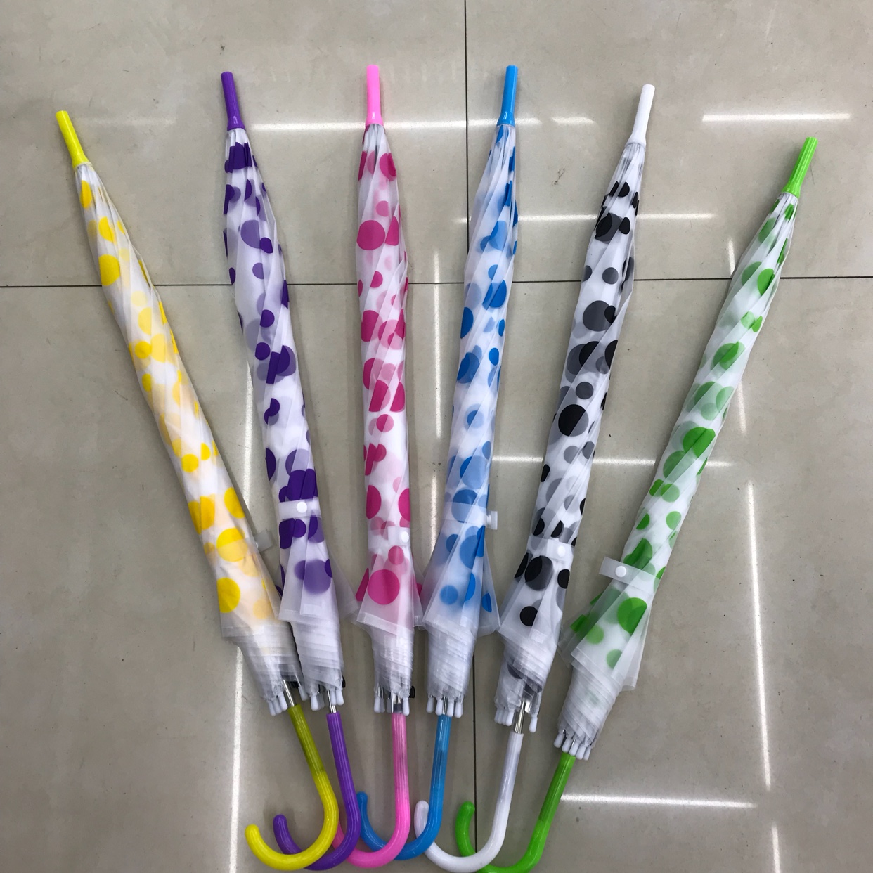 EVA eco-friendly polka dot printed umbrella