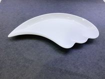 White ceramic wave plate dinner plate salad plate