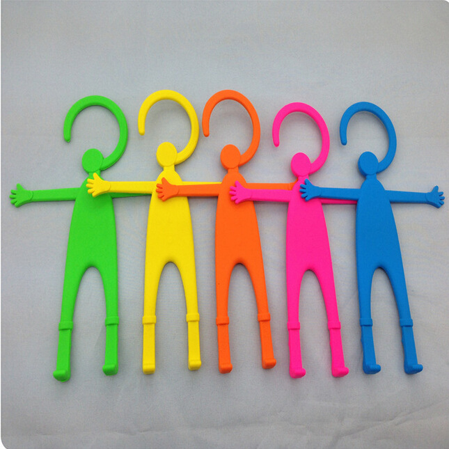 A silicone mobile phone holder with a lazy man stand creative gift car mobile phone pendant