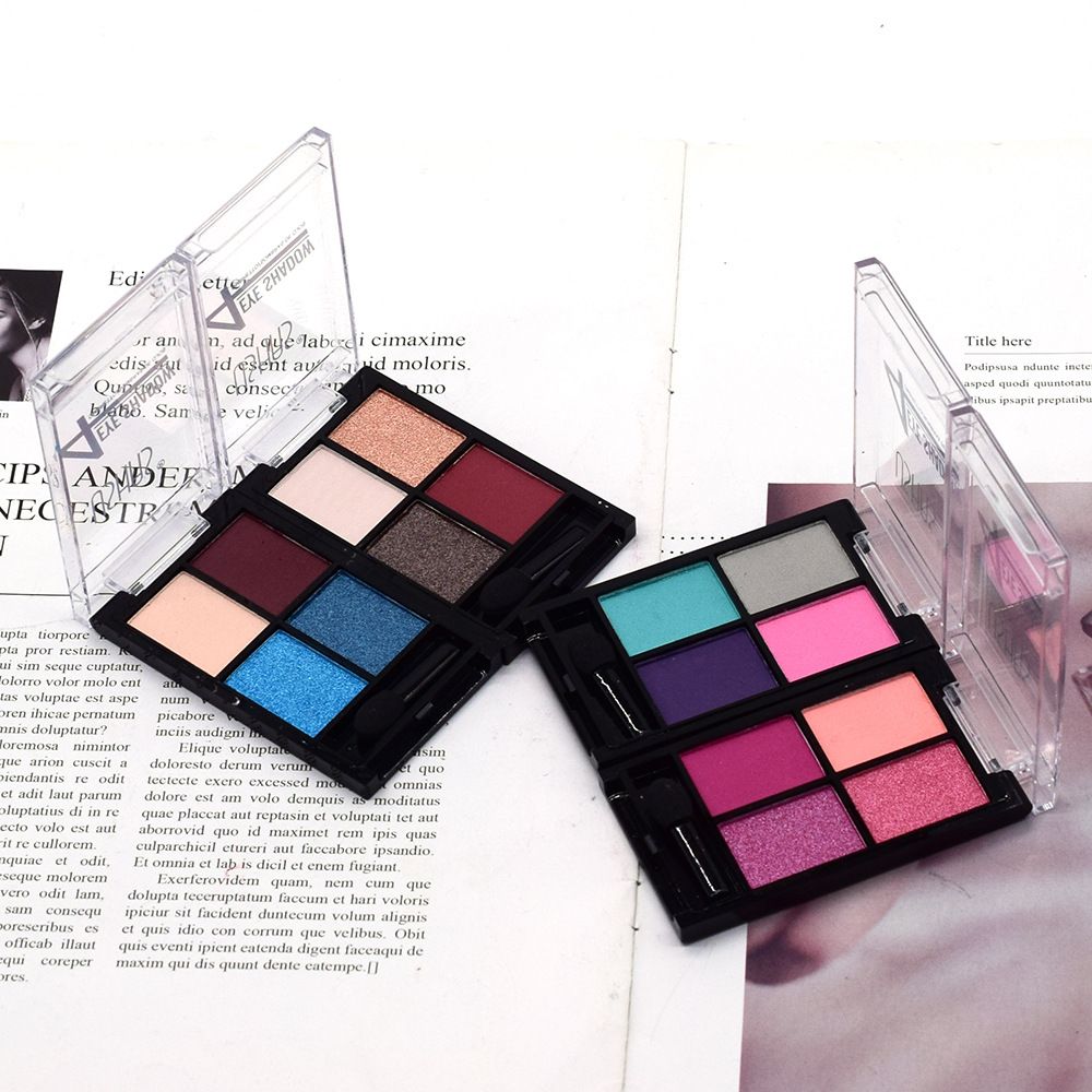 【 24-piece Set 】ES3495-4 Four-color USHAS pearlescent and matte Eyeshadow in four trendy colors detail image 1