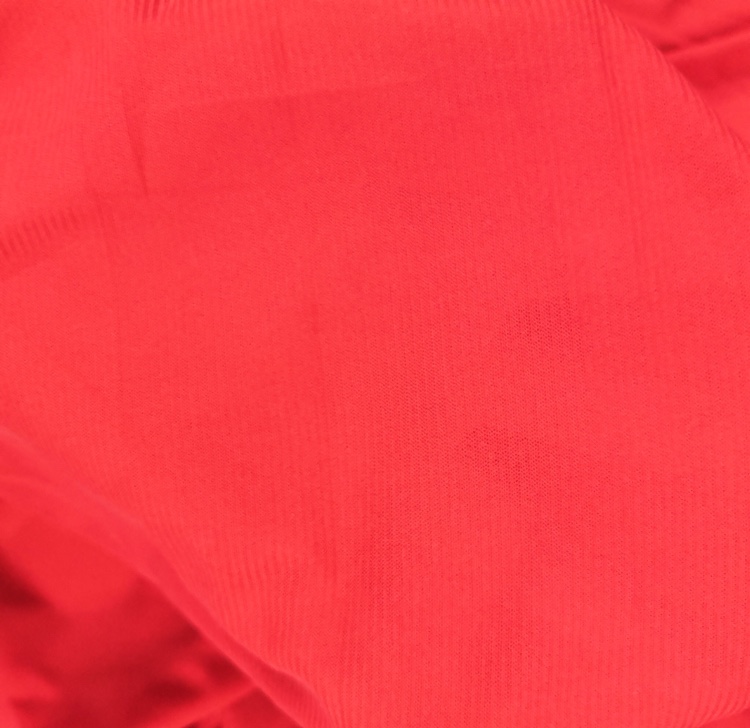 70D single-sided mesh fabric for various clothing linings, black and white, red and green, single-sided elastic smooth, soft and comfortable, bright red