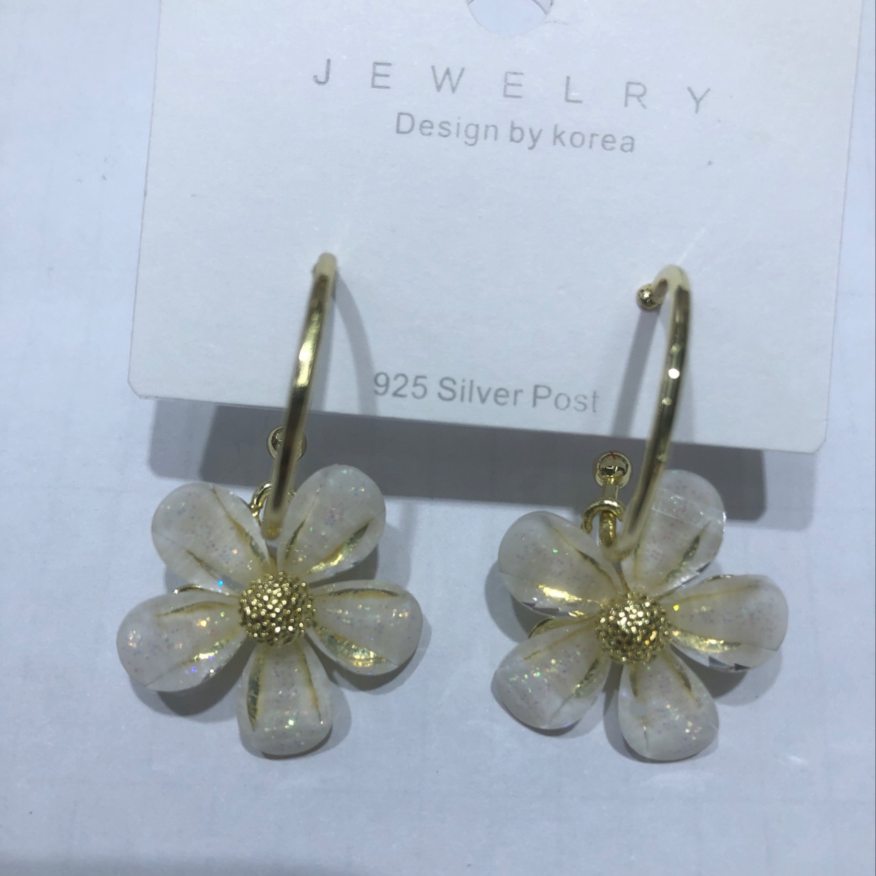白色雏菊耳坠