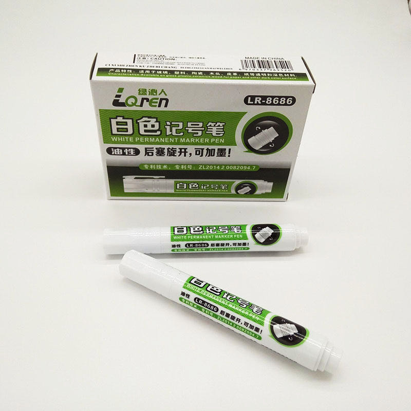 Add ink, white, oil marker, steel, leather marker, ceramic marker