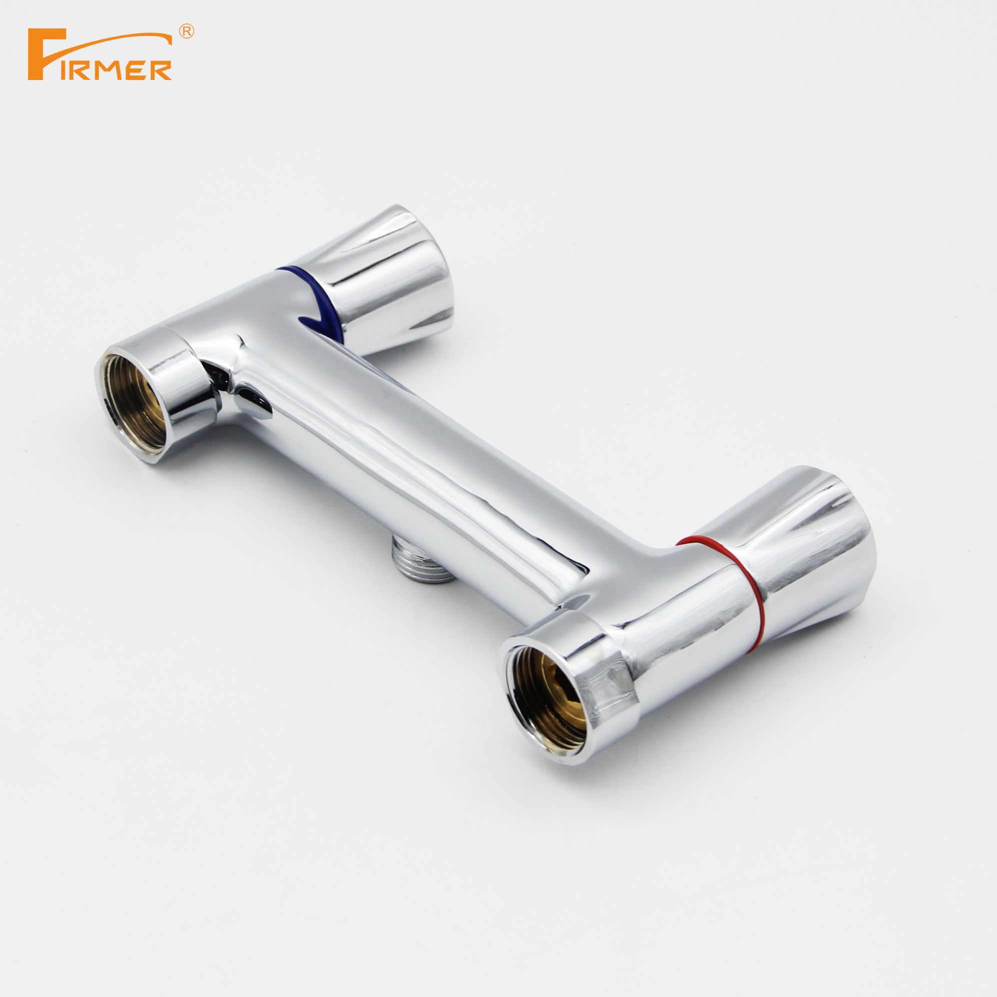 Firmer Shower Faucet All Copper Mixed Water Valve Bath Bath Bathroom Triple Cold And Hot Water Faucet Item Picture