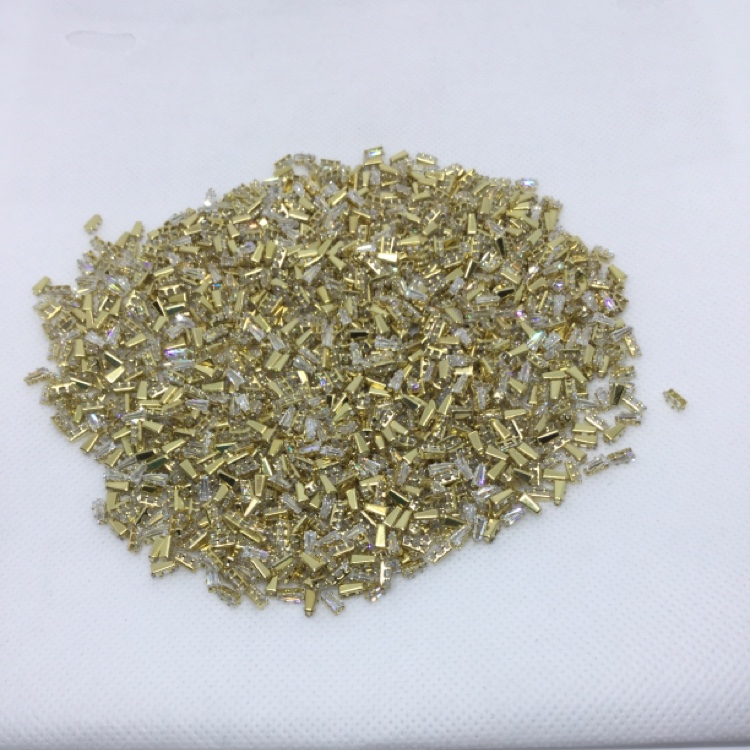 1.5*2.5*5 Trapezoid + Real Zirconium Manufacturers Direct Sales Network Red Diy Nail Accessories