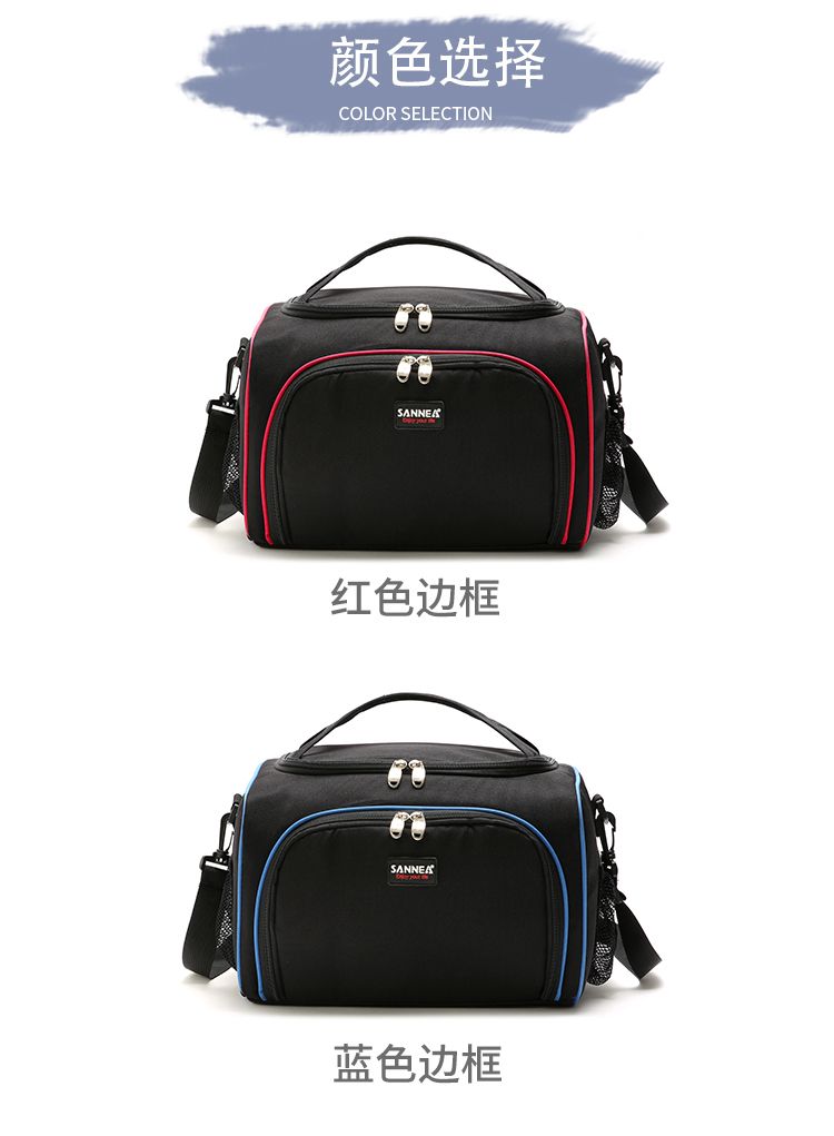 SANNE's new 13L Oxford cloth hand-held insulated bag, bento bag, waterproof thickened ice pack, picnic bag wholesale detail image 5