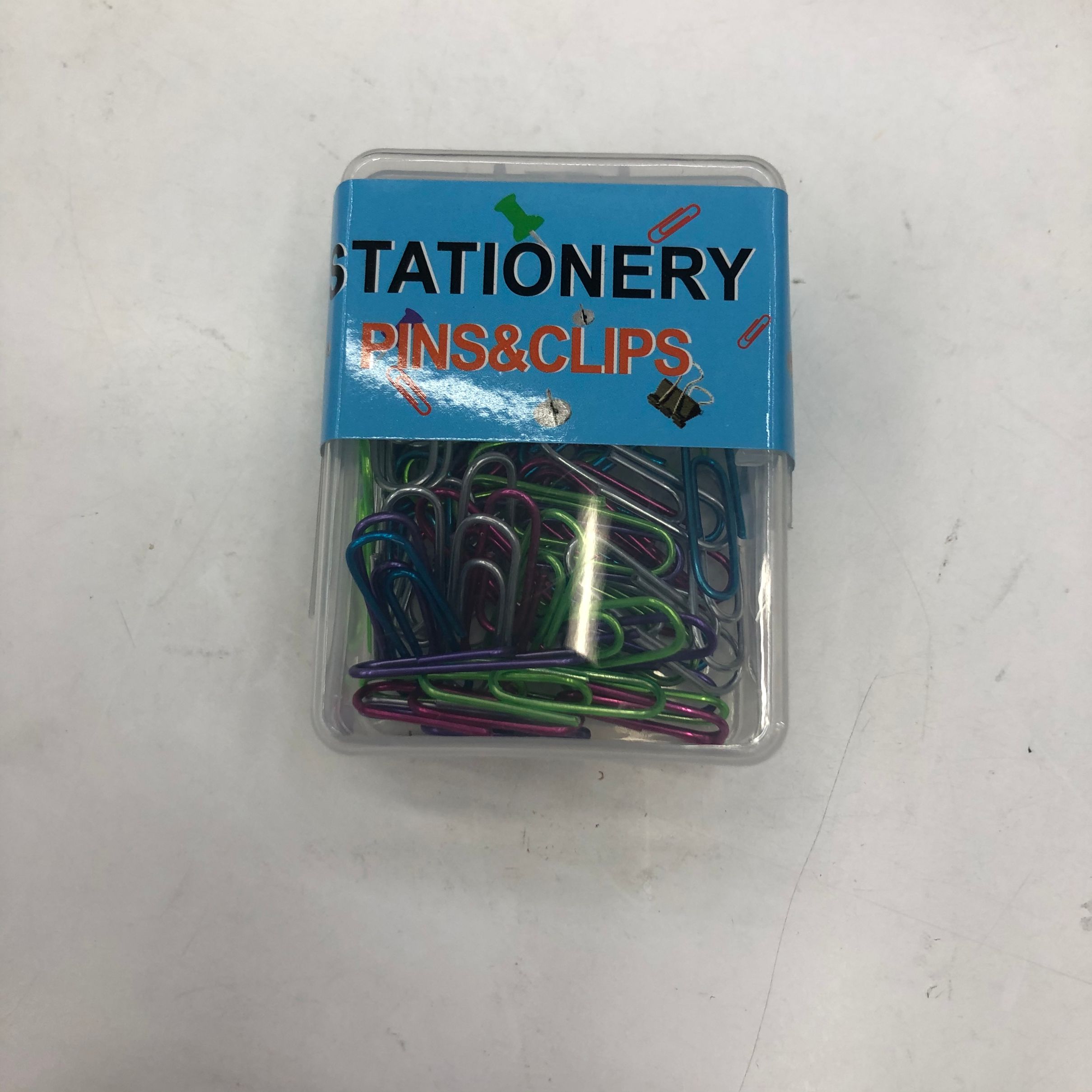 PP box 28 bright colour paper clip