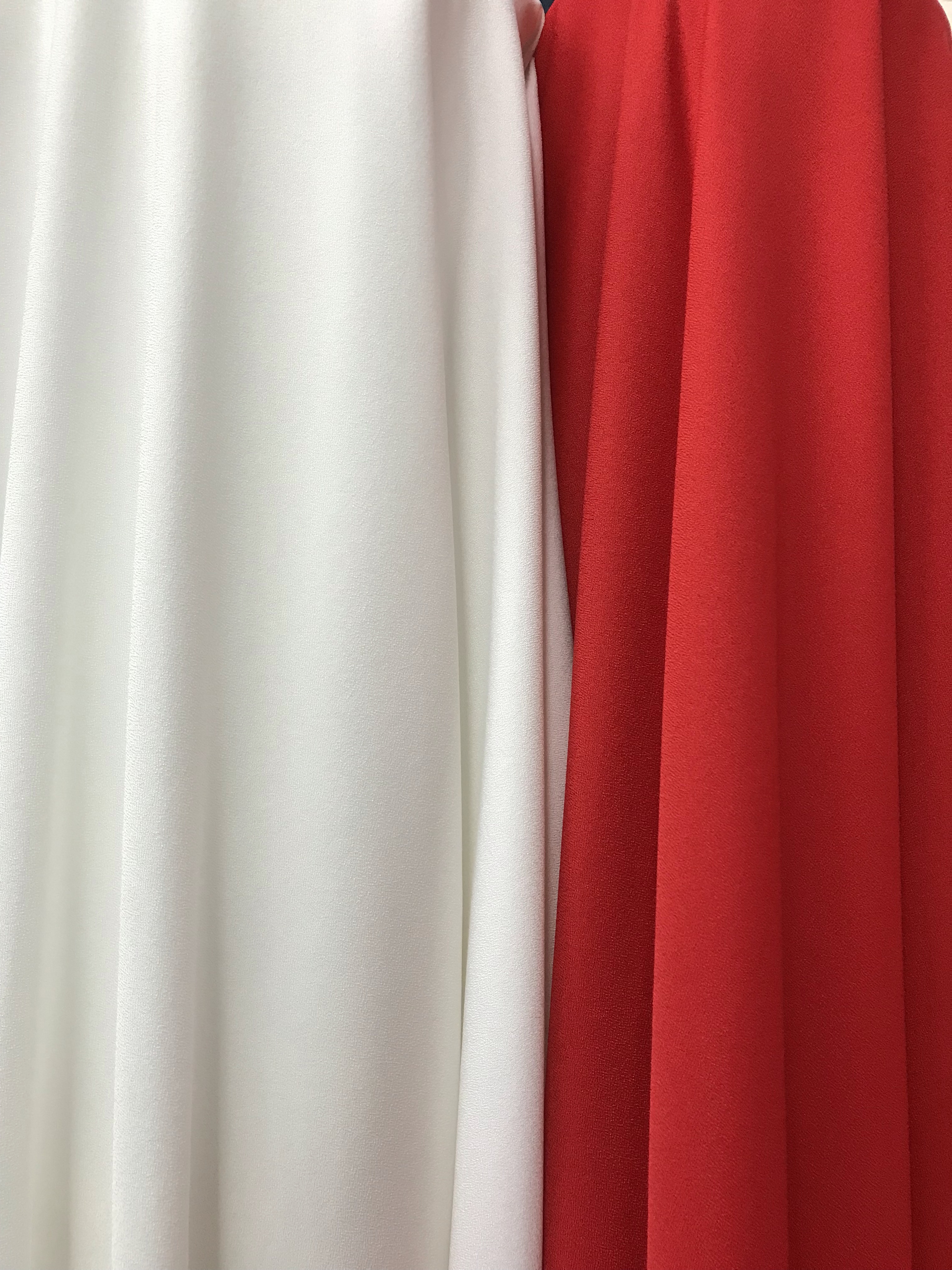 Carmine red thick double-sided linen Hanfu accessory handicraft fabric details Picture