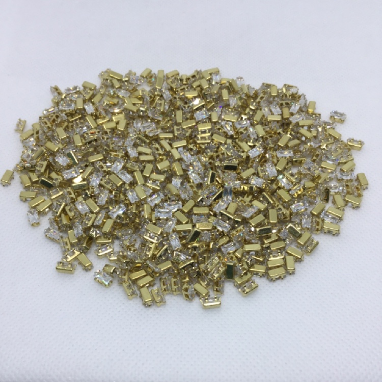 3*6长方+真锆厂家直销网红爆款DIY 美甲配件