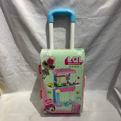 Good quality kids kitchen set toy girl boy pretend play draw-bar box thumbnail