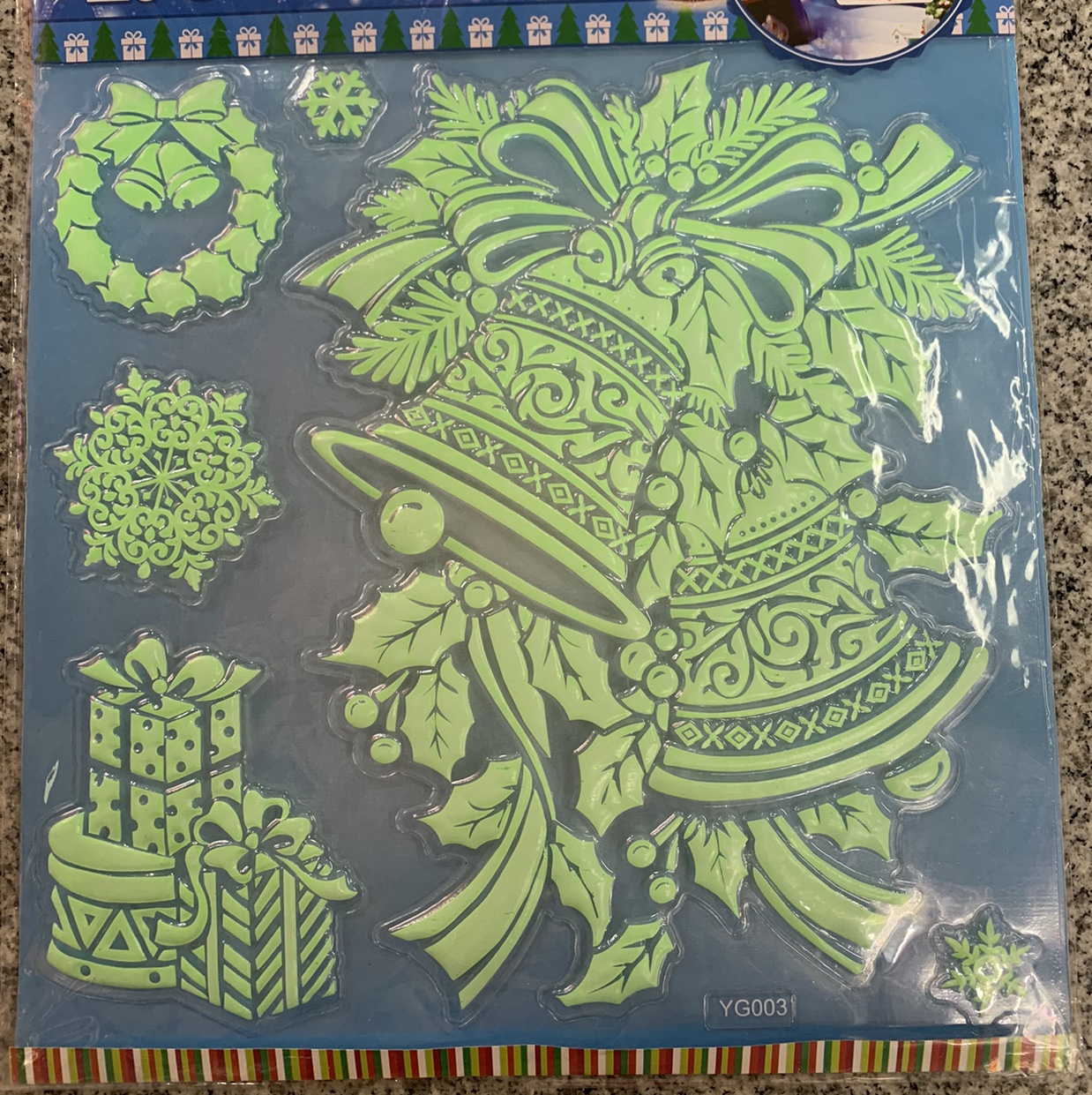 圣诞发泡贴夜光系列-2圣诞配件装饰