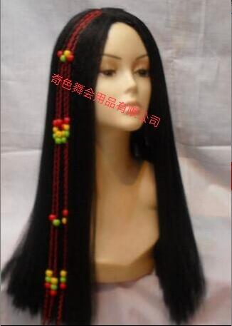 Beaded wig, Holiday wig, dance wig, Halloween wig party series, Holiday supplies, party supplies, Halloween supplies, costume supplies, holiday props, toys thumbnail