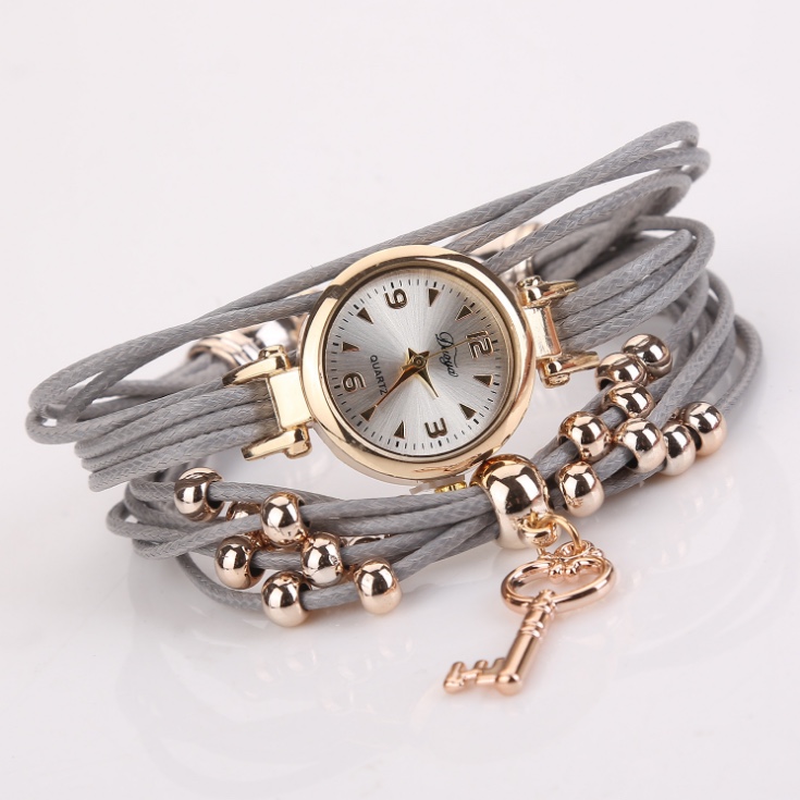 女士缠绕带钥匙吊坠个性手链表详情图8