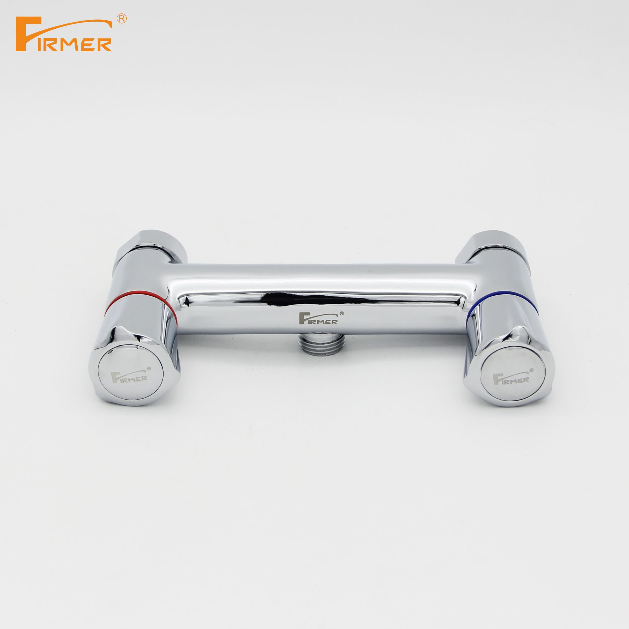 FIRMER shower faucet full copper mixing valve Bath bath triple hot and cold water faucet details Picture