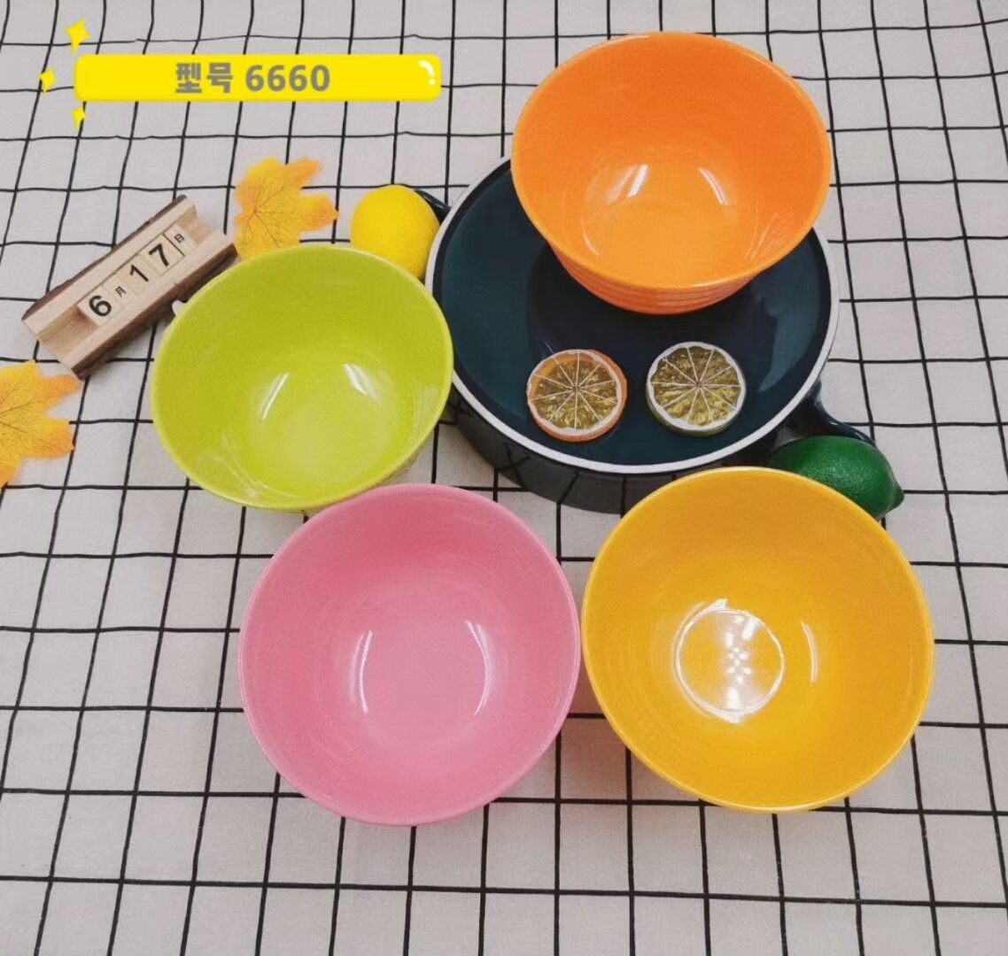 Yiwu Selection 6 inch color amine bowl A5 amine