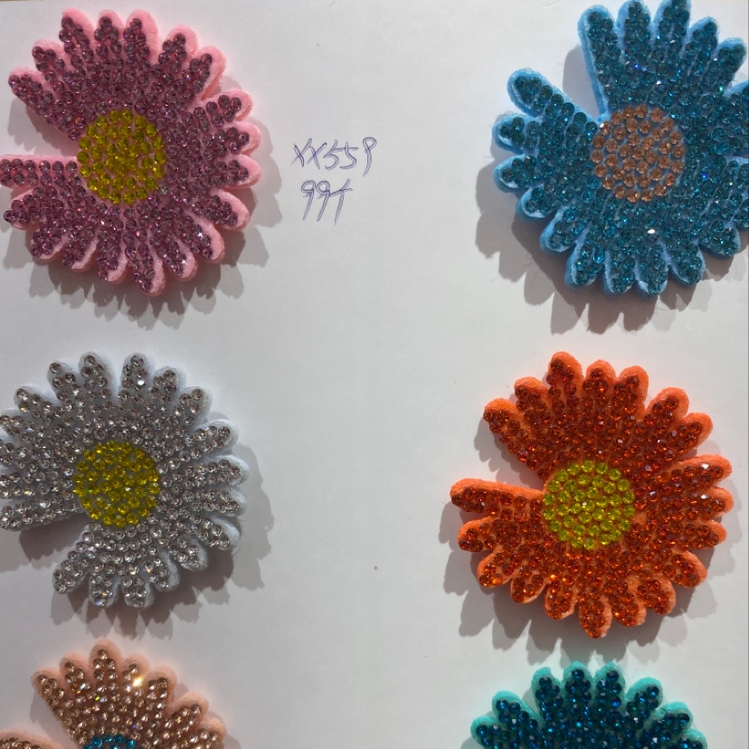 Colorful large daisies, ultrasonic accessories, headwear, colored small cloth flowers, handcrafted decorative flowers, colorful large daisies, ultrasonic accessories, headwear, colored small cloth flowers, handcrafted decorative flowers, colorful large daisies, ultrasonic matching Specification image