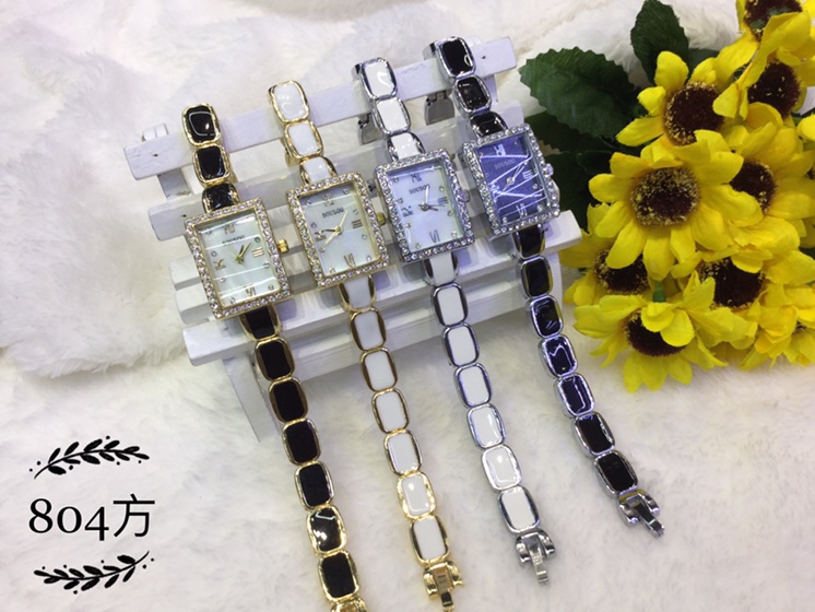 新款女士水钻手链表新合金滴胶女士外贸出口石英表产品图