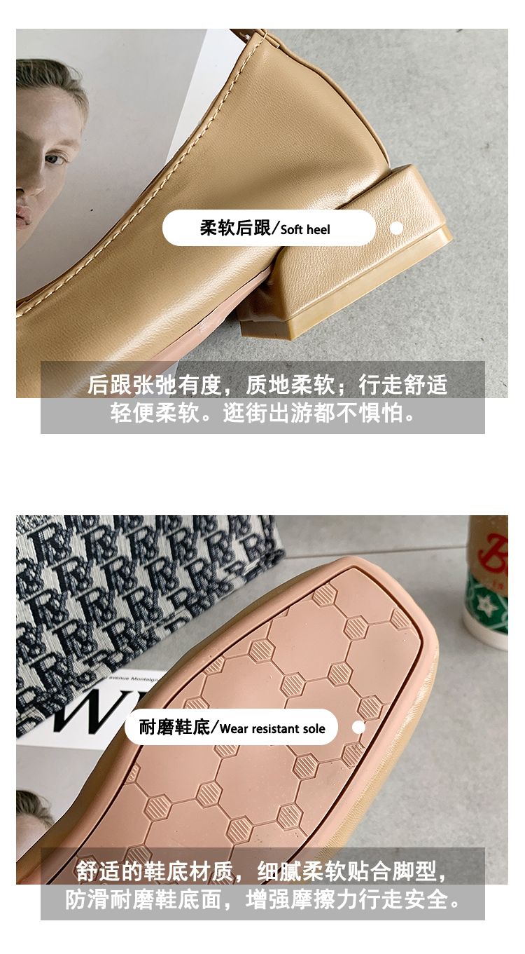 蛋卷鞋女2020年新款春夏豆豆鞋女平底船鞋奶奶鞋软底单鞋女夏百搭详情图12