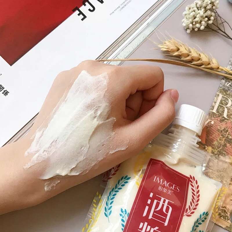 涂抹面膜实物图