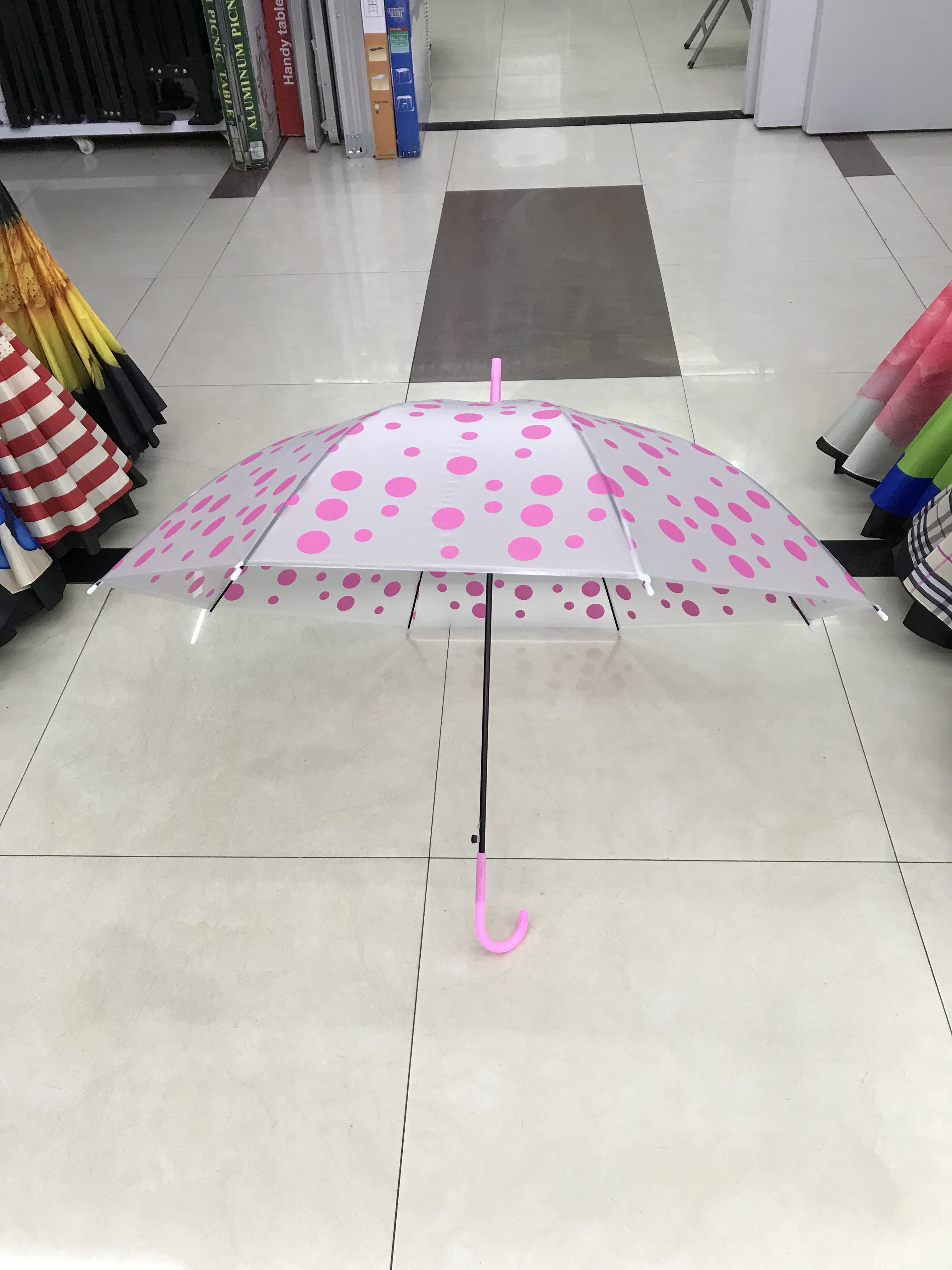 EVA eco-friendly polka dot printed umbrella details Picture