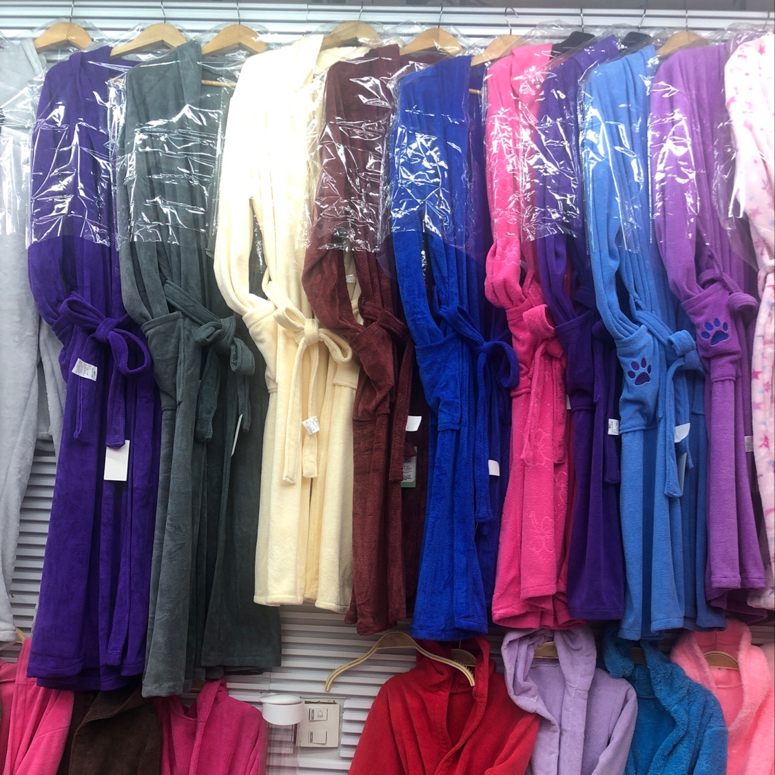 Superfine fiber brushed bathrobes and home wear