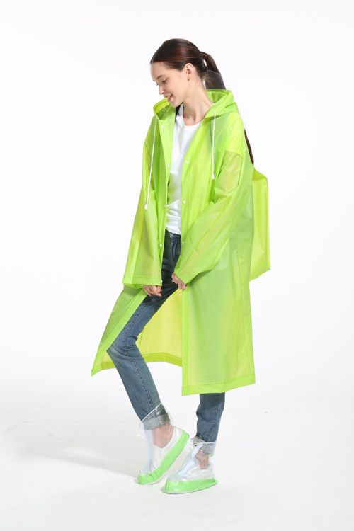 Yiwu factory direct sales EVA thickened fashionable adult backpack raincoat details Picture