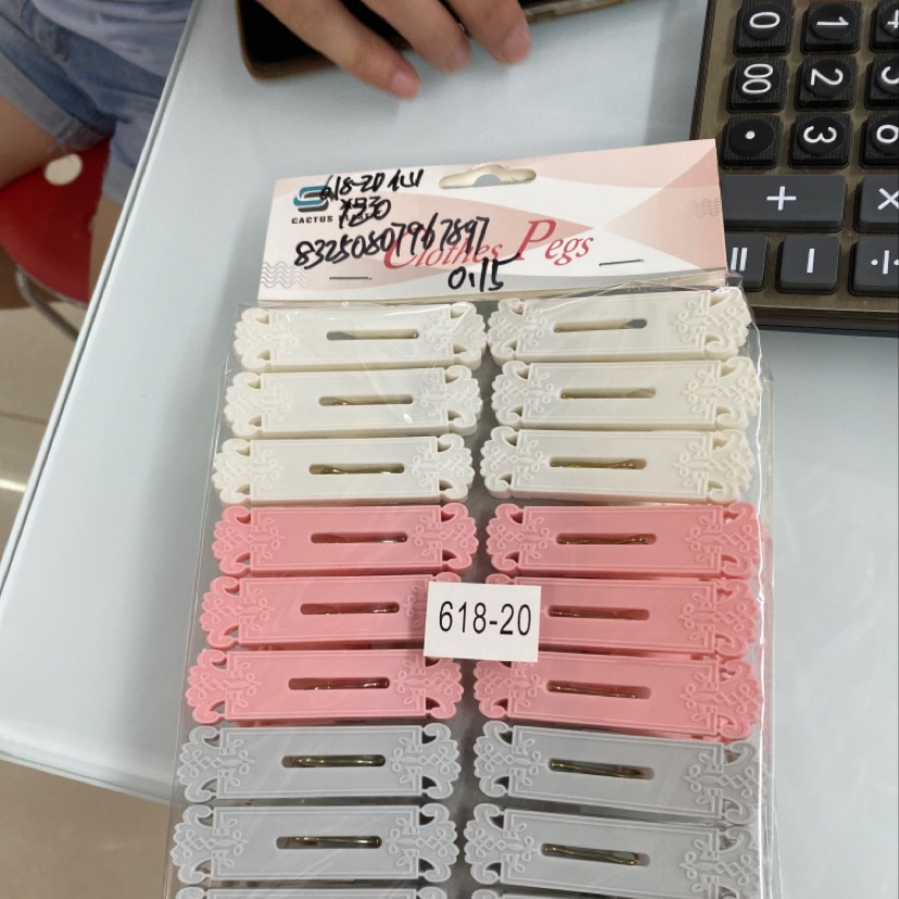 618-20 Plastic tongs drying sheets windproof clips clothes-clothes-clothes-clothes-underwear sock straps for storing quilts clothes drying clips thumbnail