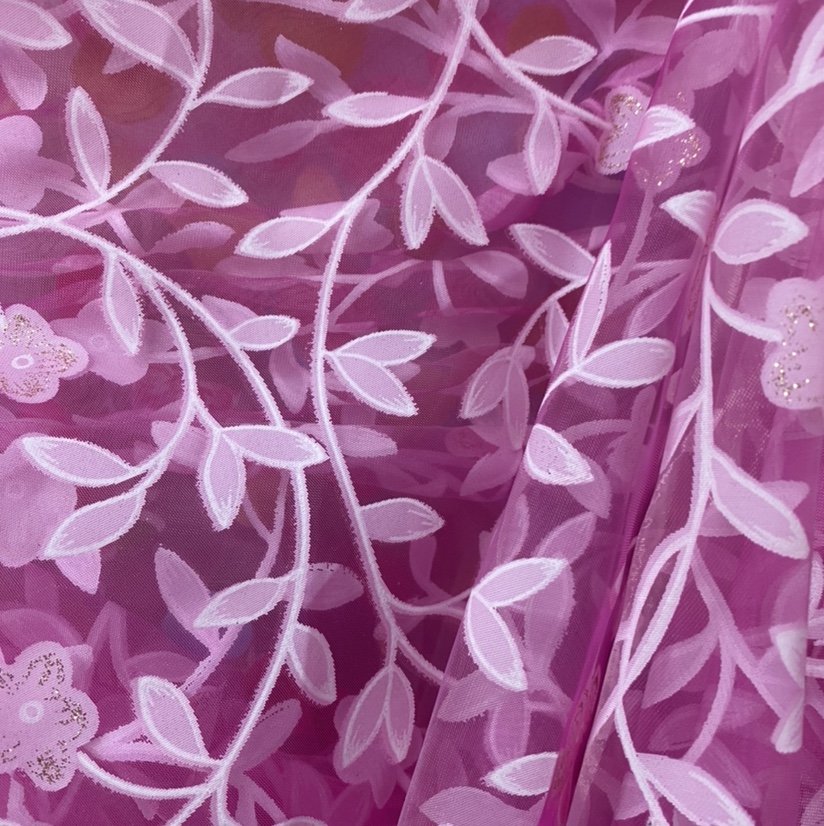 Rose-colored bottom dense gauze branch clause factory direct sales, new season products available for wholesale or retail