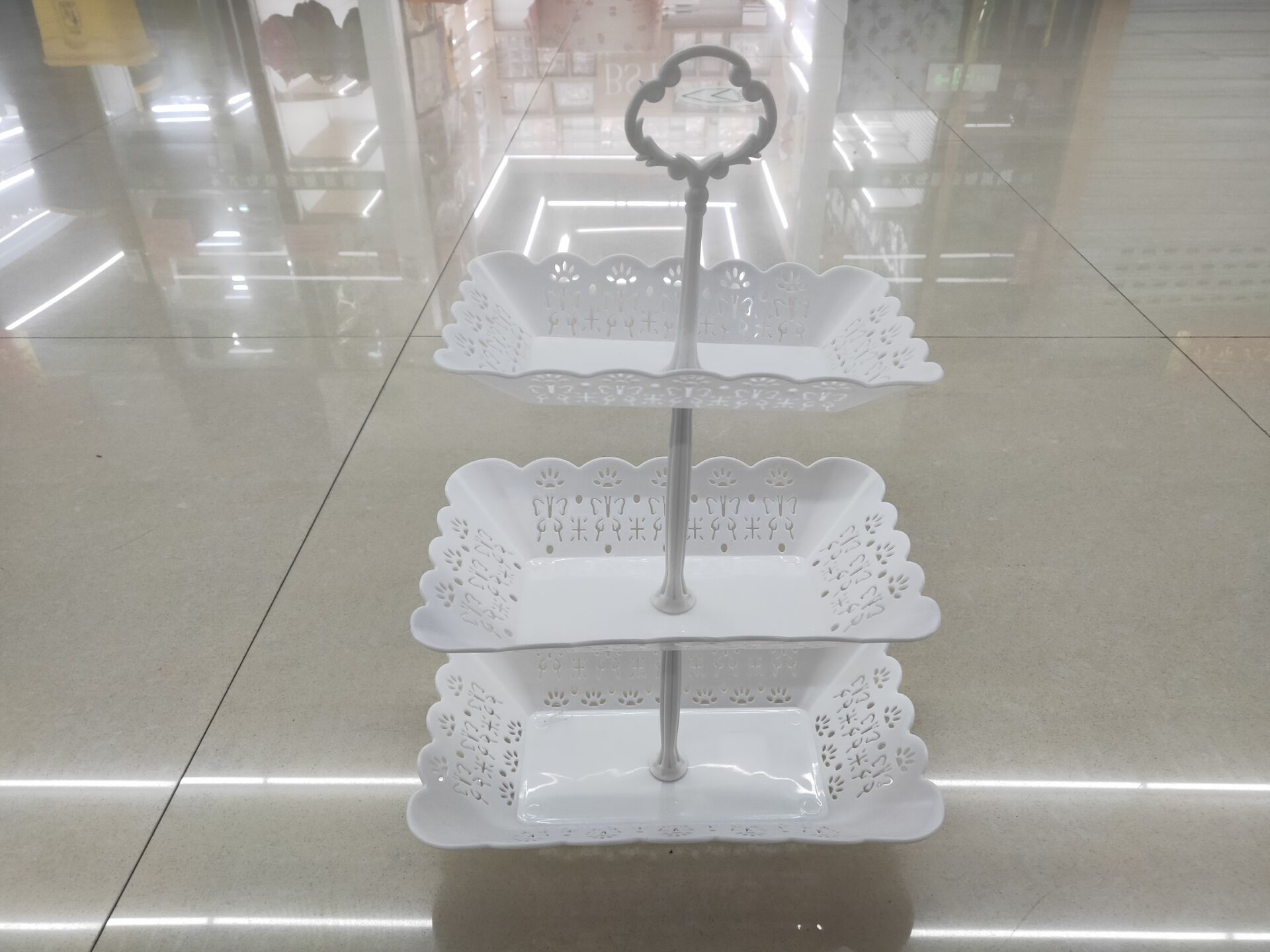 215DD-123 Three-layer candy tray Afternoon snack tray