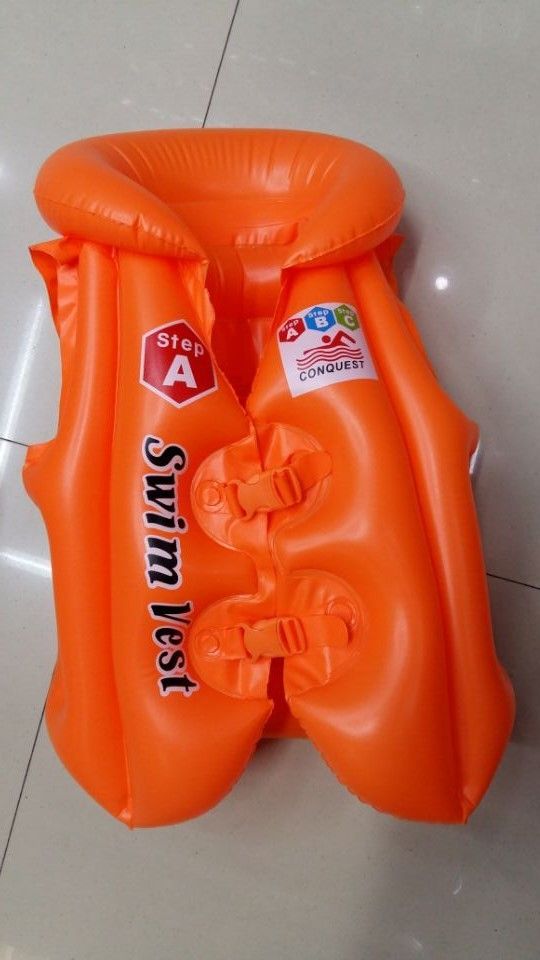 泳衣批发 儿童充气衣 孩子游泳背心 漂流安全背心BLA 桔色产品图