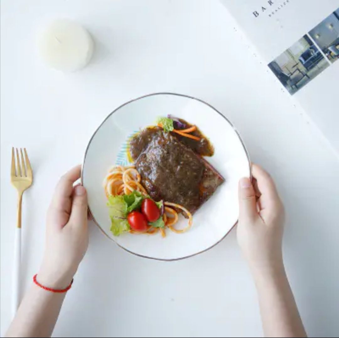 The Minsheng ceramic bowls, plates and tableware pieces can be freely combined as flamingos Application Scenario