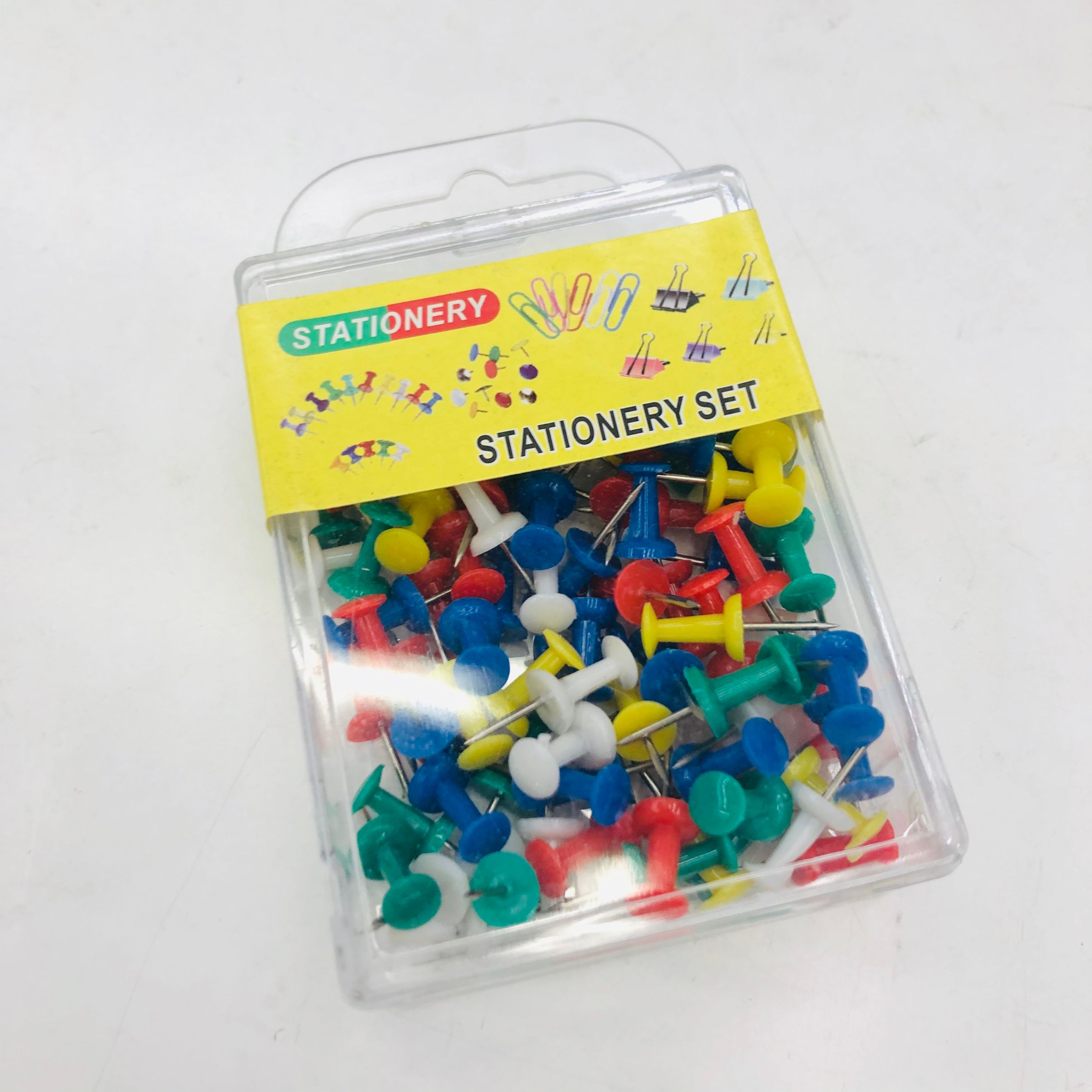 Colored I-pins for small hanging boxes