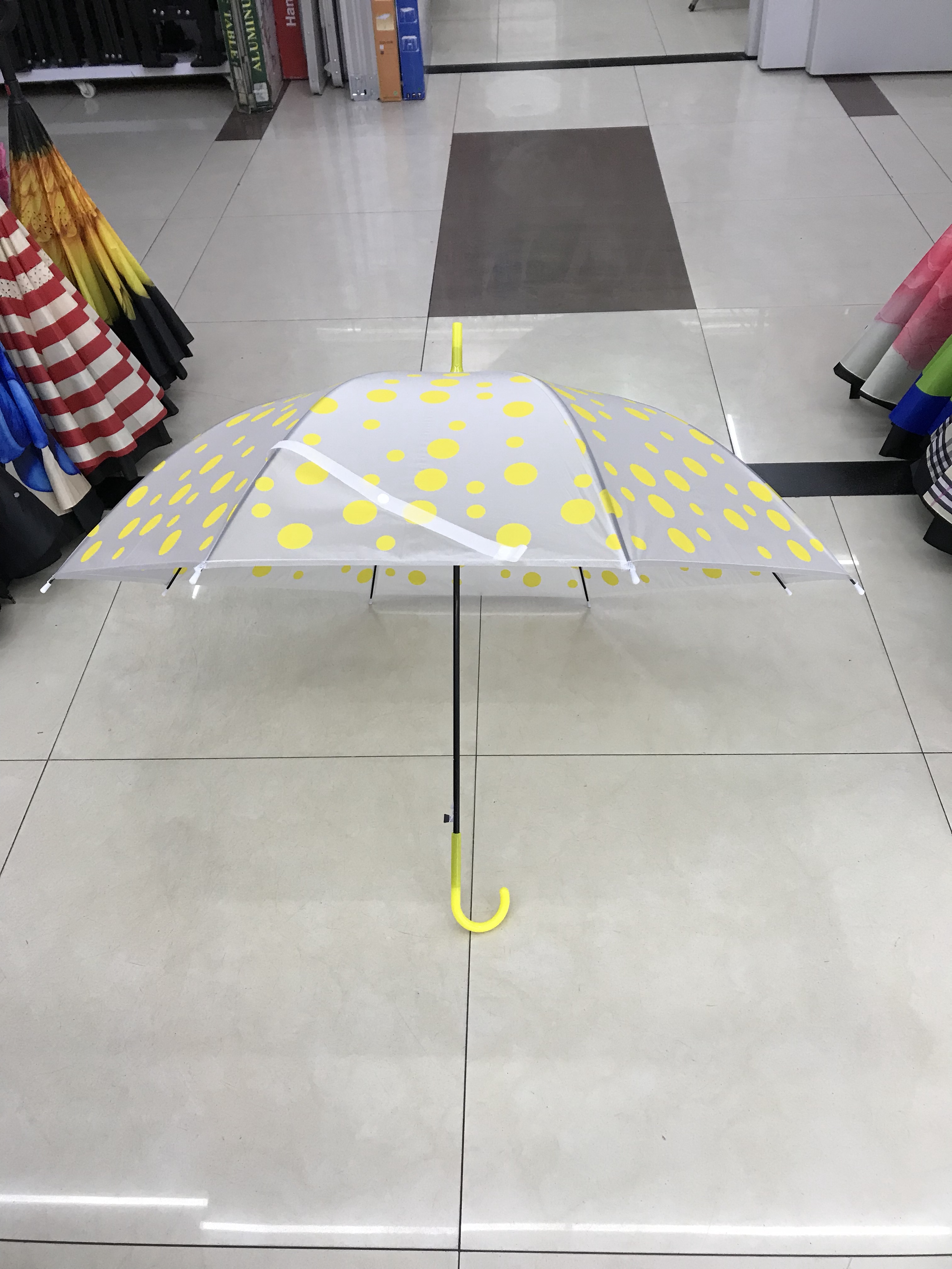 EVA eco-friendly polka dot printed umbrella Application Scenario