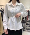 秋季新款时尚潮流女装腰带休闲气质高档衬衫产品图