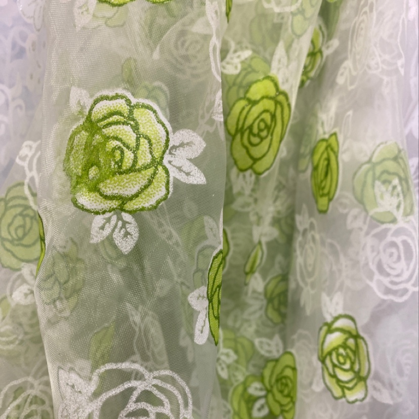 Green floral print thumbnail