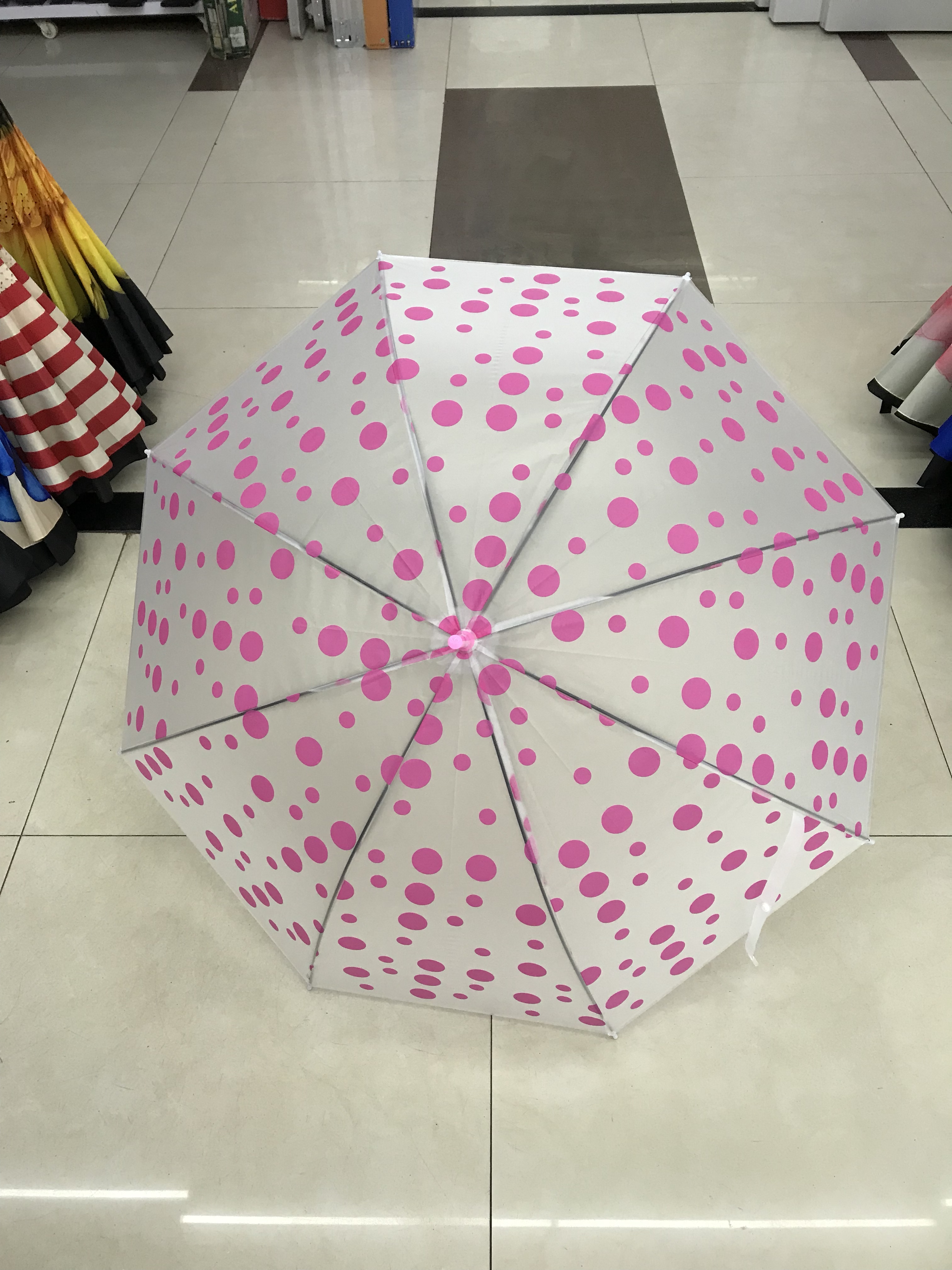 EVA eco-friendly polka dot printed umbrella Specification image