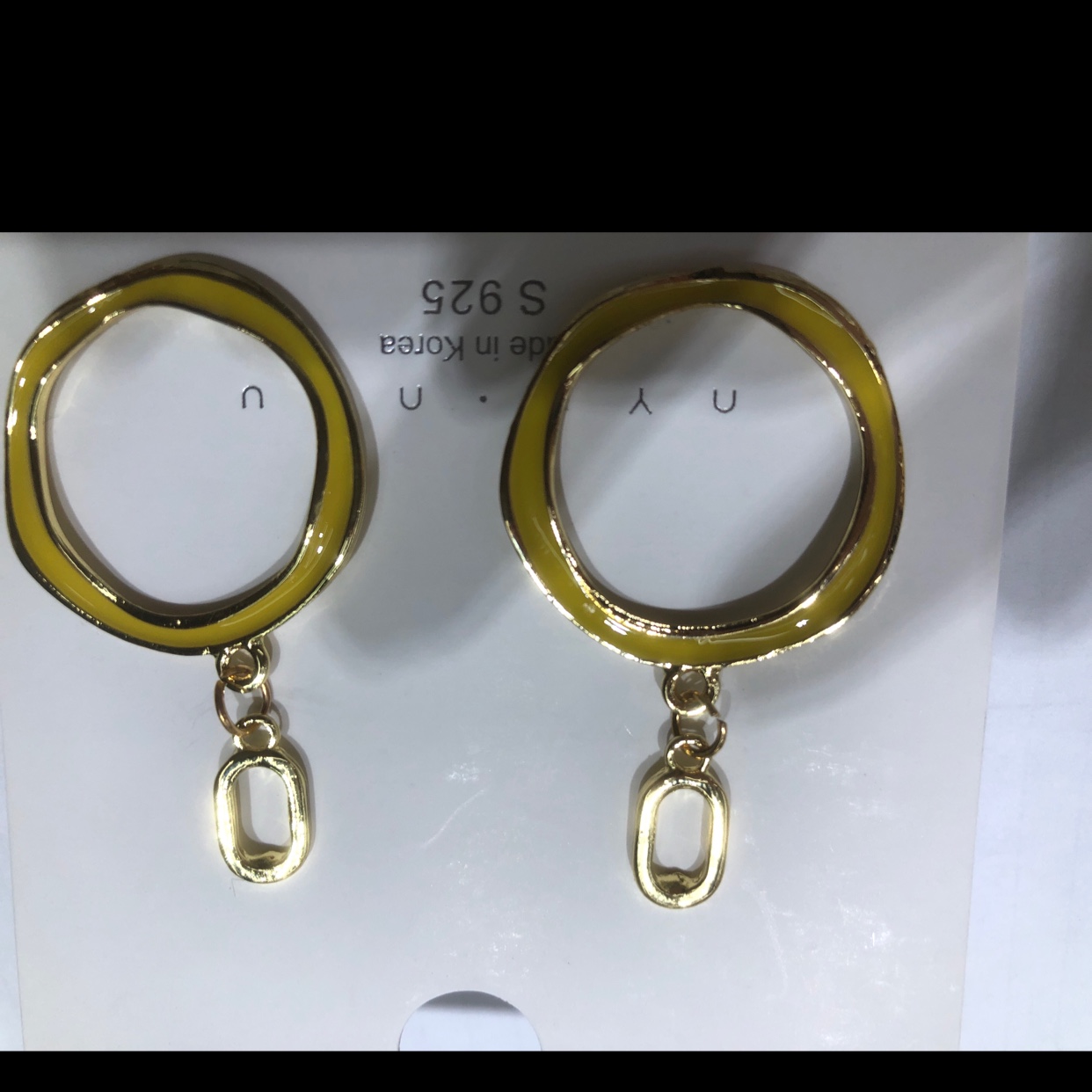 金色耳环